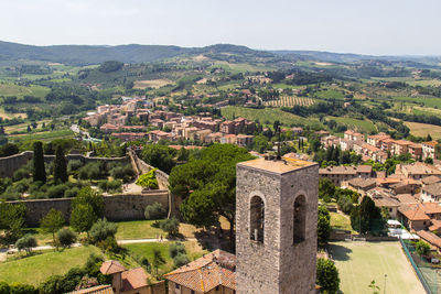 Aerial view of old town