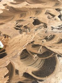 Aerial view of desert