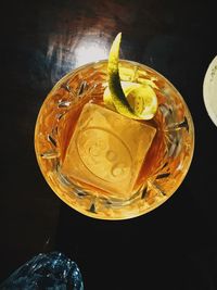 Close-up of drink on table