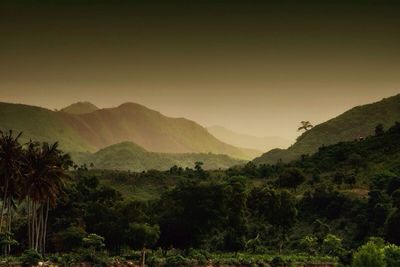 Scenic view of mountains