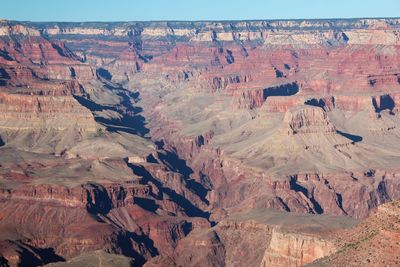 Aerial view of dramatic landscape