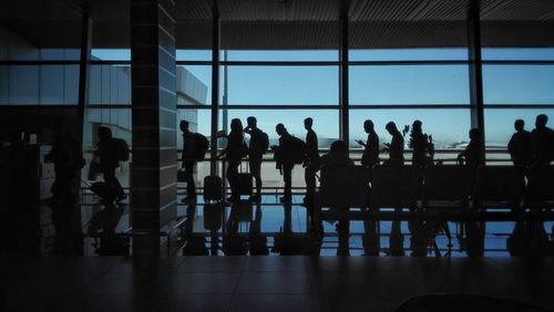 People at airport