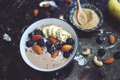 Close-up of breakfast in bowl