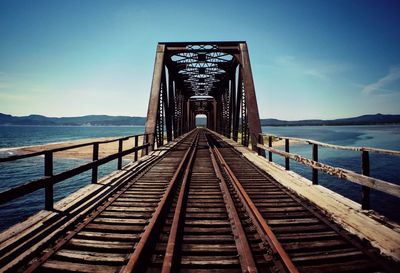 View of bridge over sea