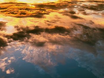 High angle view of sea against sky