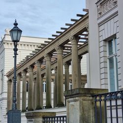 Low angle view of building against sky