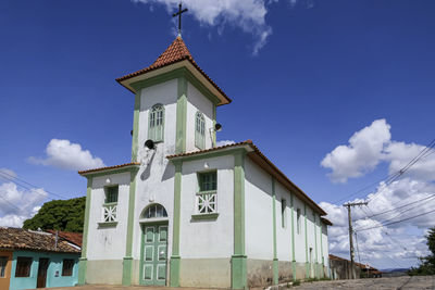 Low angle view of church against sky