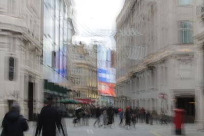 People walking on street in city