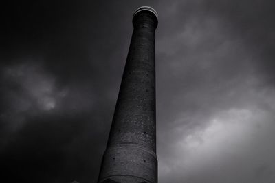 Low angle view of smoke stack