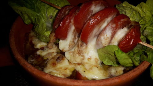 Close-up of salad in plate