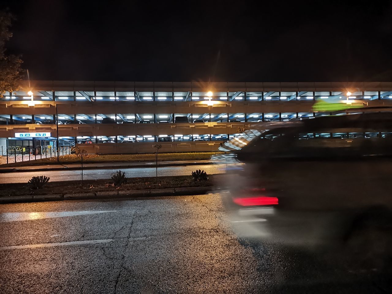 CARS ON ROAD AT NIGHT