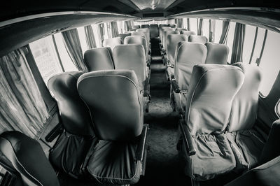 Empty seats in bus