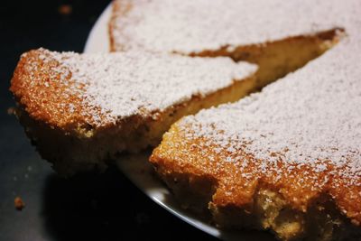 Close-up of cake in plate