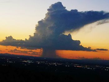 Scenic view of sky during sunset