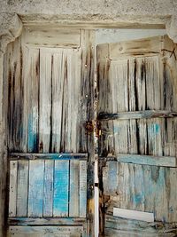 Old wooden door