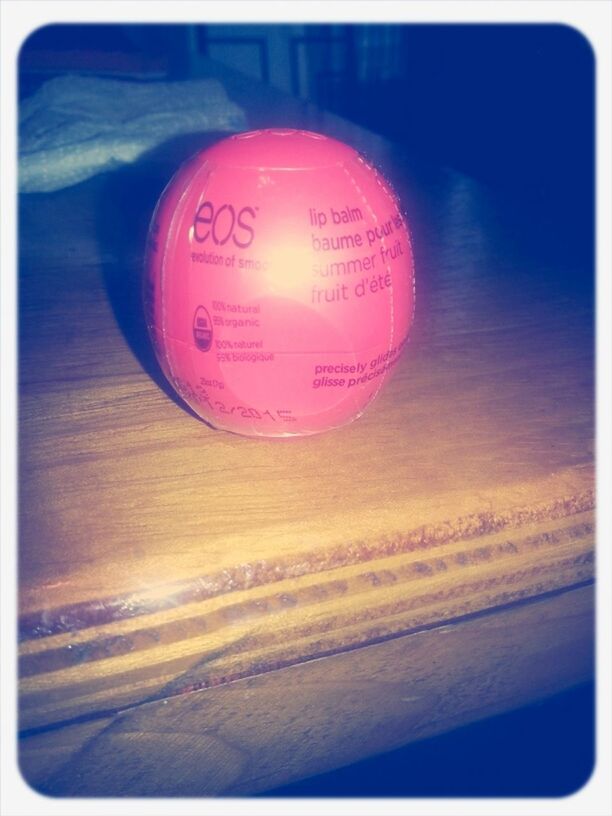 My eos lipbalm came in today #exited #nomorechappedlips 