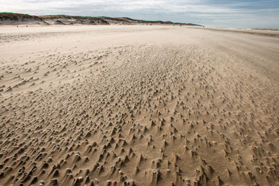 The north sea beach, the slufter valley on the wadden island of texel, the netherlands