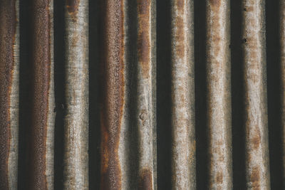 Full frame shot of corrugated iron