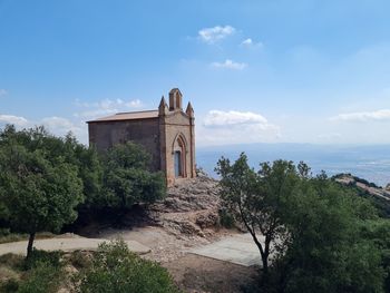 View of historic building against sky. ermita de sant joan.