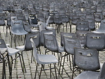 Grey chairs on st.peterssquare