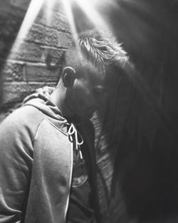 Close-up of young woman