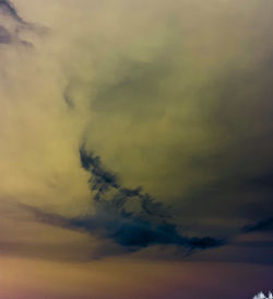 Low angle view of storm clouds in sky