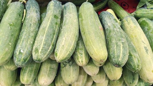 Full frame shot of fresh vegetables in market