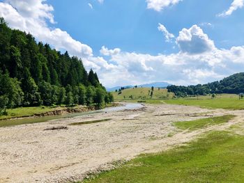 Scenic view of landscape against sky