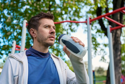 Young man using mobile phone