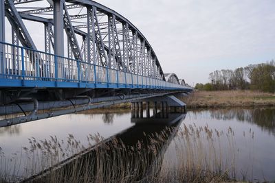 Bridge over river against sky