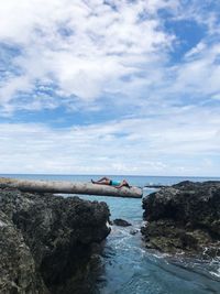 Scenic view of sea against sky