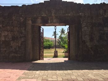 View of old ruin building