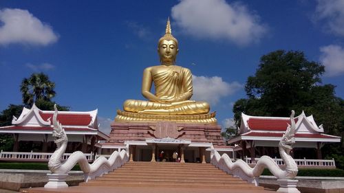 Low angle view of temple