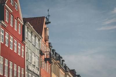 Low angle view of buildings against sky