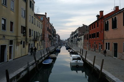 View of buildings along canal