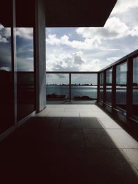 View of sky seen through window