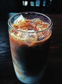 Close-up of drink on table