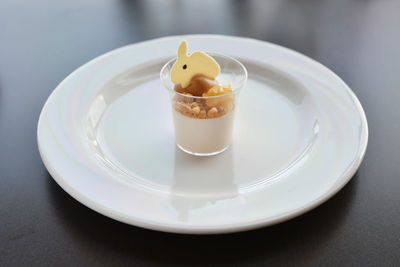 Close-up of dessert in plate