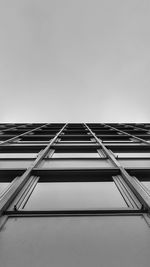 Low angle view of building against clear sky