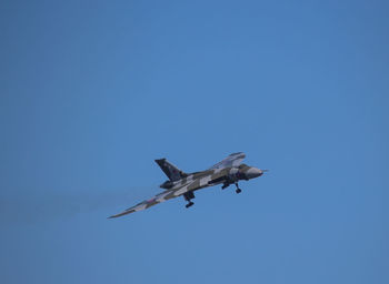 The last airworthy avro vulcan bomber, part of the royal air force's strategic nuclear strike force