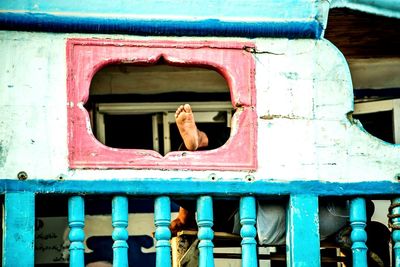 Close-up of built structure