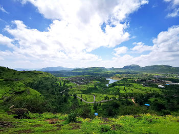Scenic view of landscape against sky