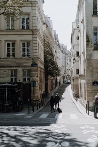 People walking on street