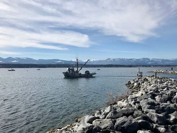 Scenic view of sea against sky