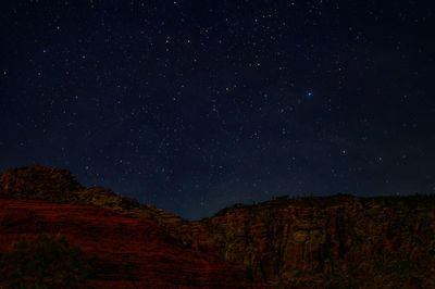 Low angle view of stars in sky