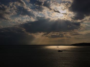 Dramatic sky over sea