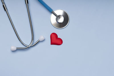 Close-up of heart shape over white background