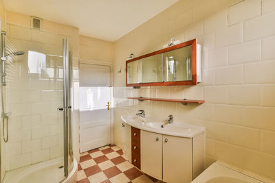 Interior of bathroom