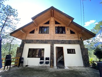 Low angle view of building against sky