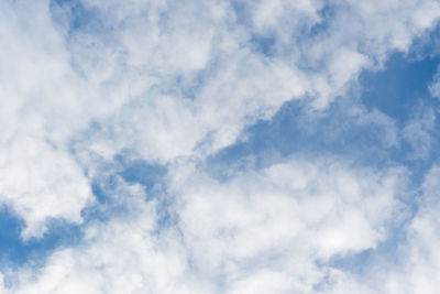 Low angle view of clouds in sky